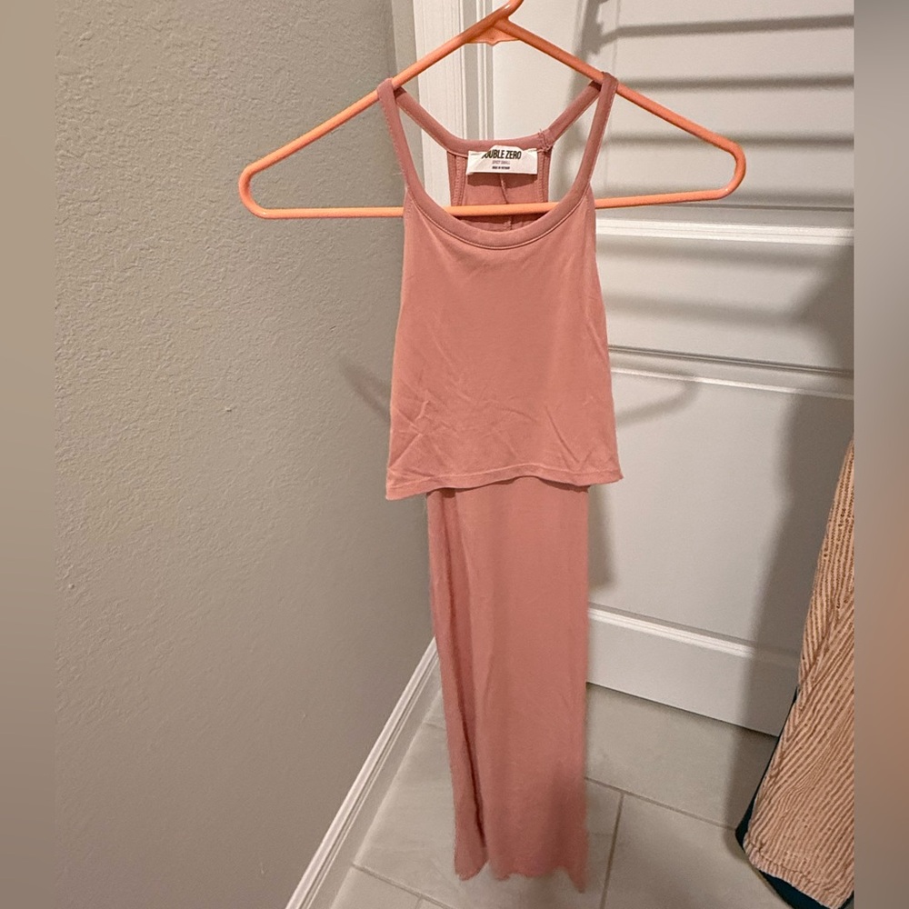 Double Zero Dusty Rose Tank Dress